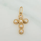 Dije Cruz Tupida 1.45gr / 1 in / Oro Amarillo 18K $