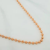 Cadena Militar 12gr / 20 in / 3mm Oro Rosa Nac.Esp. 18K $