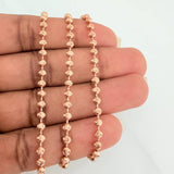 Cadena Militar 12gr / 20 in / 3mm Oro Rosa Nac.Esp. 18K $