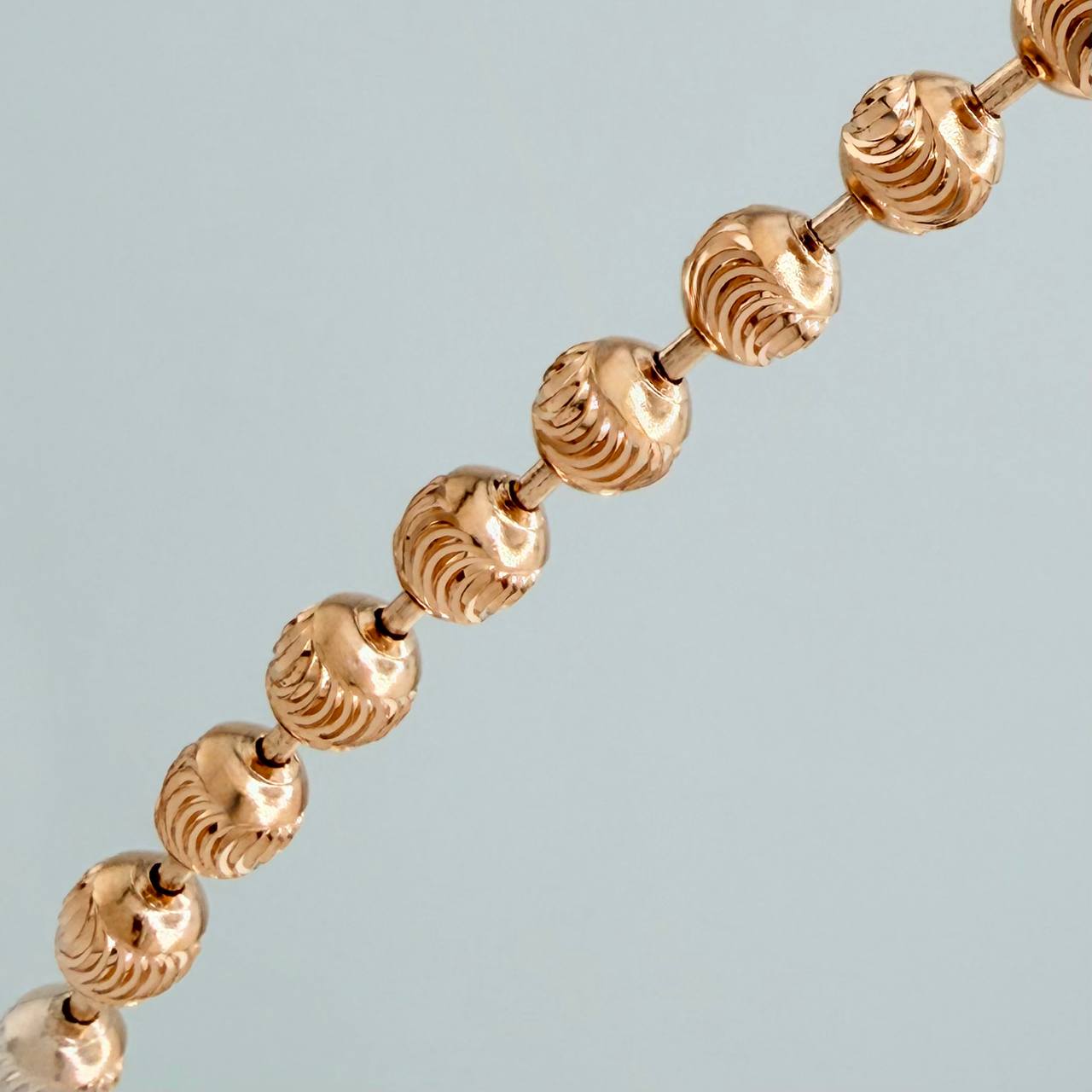 Cadena Militar 12gr / 20 in / 3mm Oro Rosa Nac.Esp. 18K $