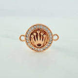 Herraje Corona 2.9gr / 3/4 in / Oro Rosa 18K %