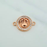 Herraje Corona 2.9gr / 3/4 in / Oro Rosa 18K %