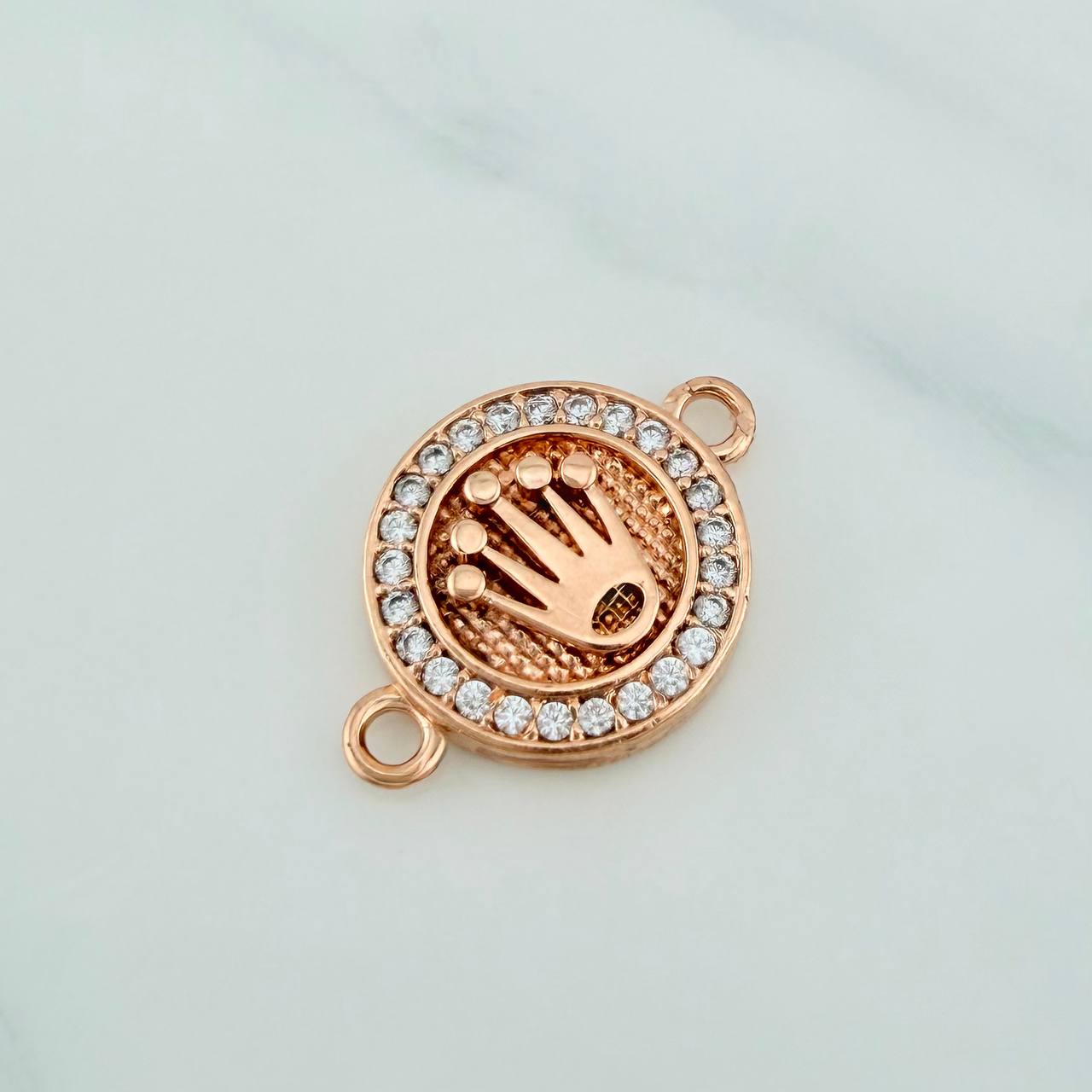 Herraje Corona 2.9gr / 3/4 in / Oro Rosa 18K %