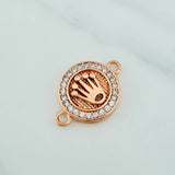 Herraje Corona 2.9gr / 3/4 in / Oro Rosa 18K %