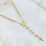 Miraculous Virgin Rosario 9gr / 50cm / 3mm-4mm Bead Polished 18K Yellow Gold