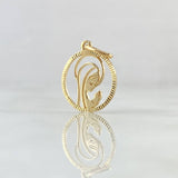Pendant Virgin Mary 1.15gr / 2.1cm / Yellow Gold Silhouette 18K
