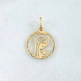 Dije Virgen Maria 1.15gr / 2.2cm / Silueta Oro Amarillo 18K ©