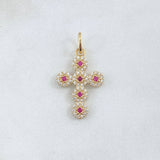 Dije Cruz Tupida 1.9gr / 1 in / Oro Amarillo 18K ©
