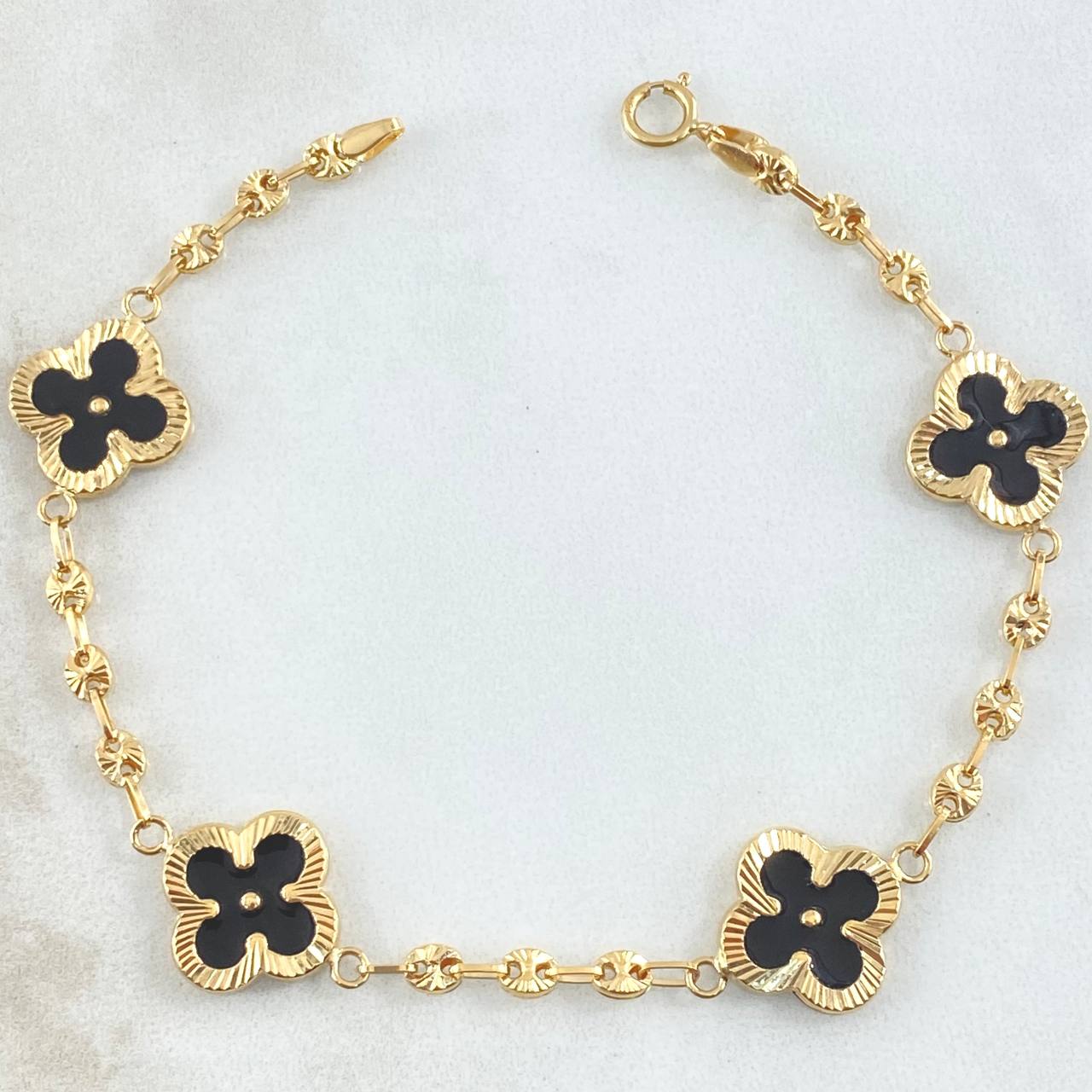Bracelet GC Black Clover 5.2gr / 7.5in / 18K Gold +0$