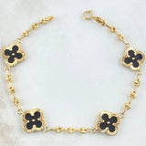 Bracelet GC Black Clover 5.2gr / 7.5in / 18K Gold +0$