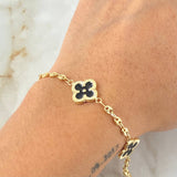 Bracelet GC Black Clover 5.2gr / 7.5in / 18K Gold +0$