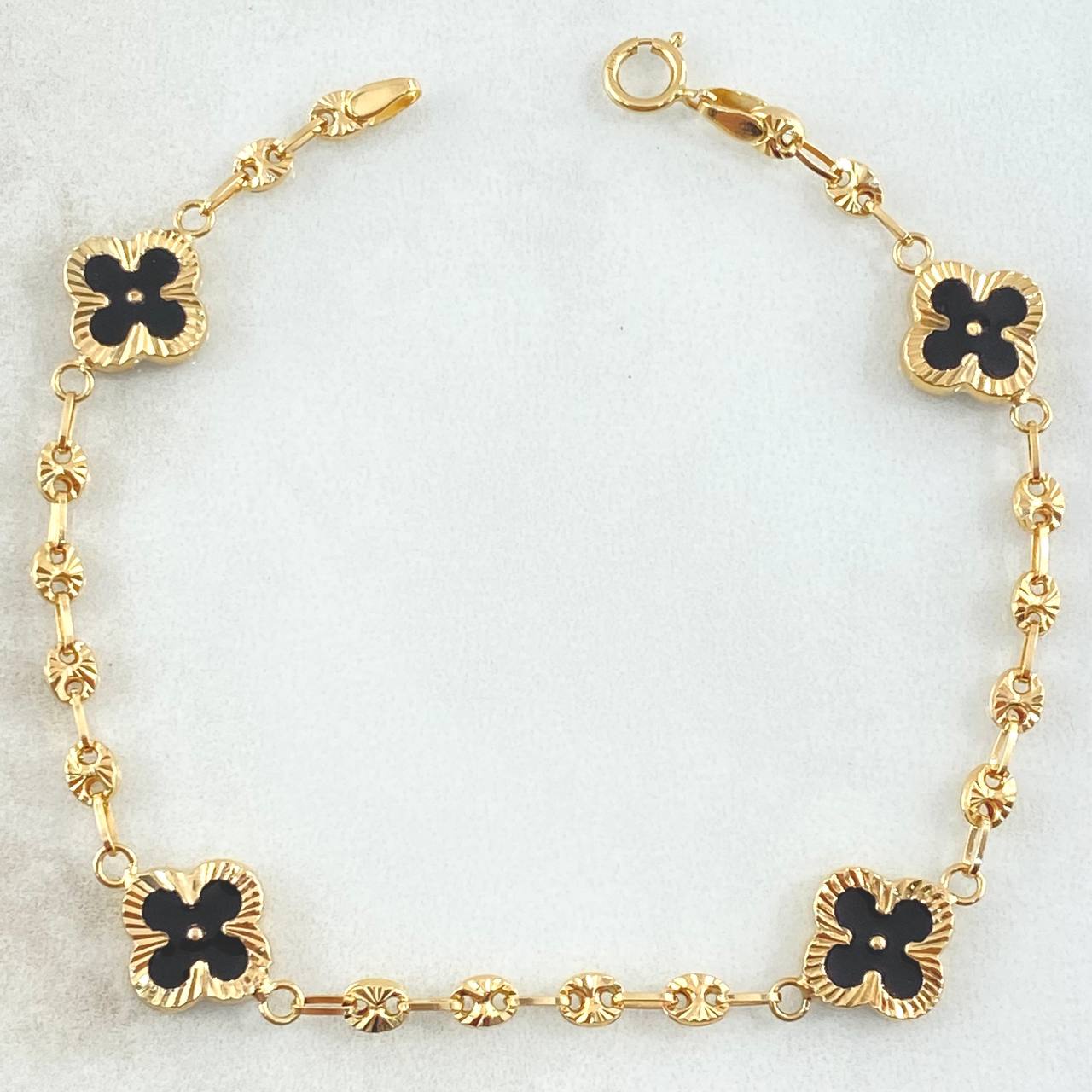 Bracelet GC Black Clover 4gr / 7.3in / 18K Gold Yellow *