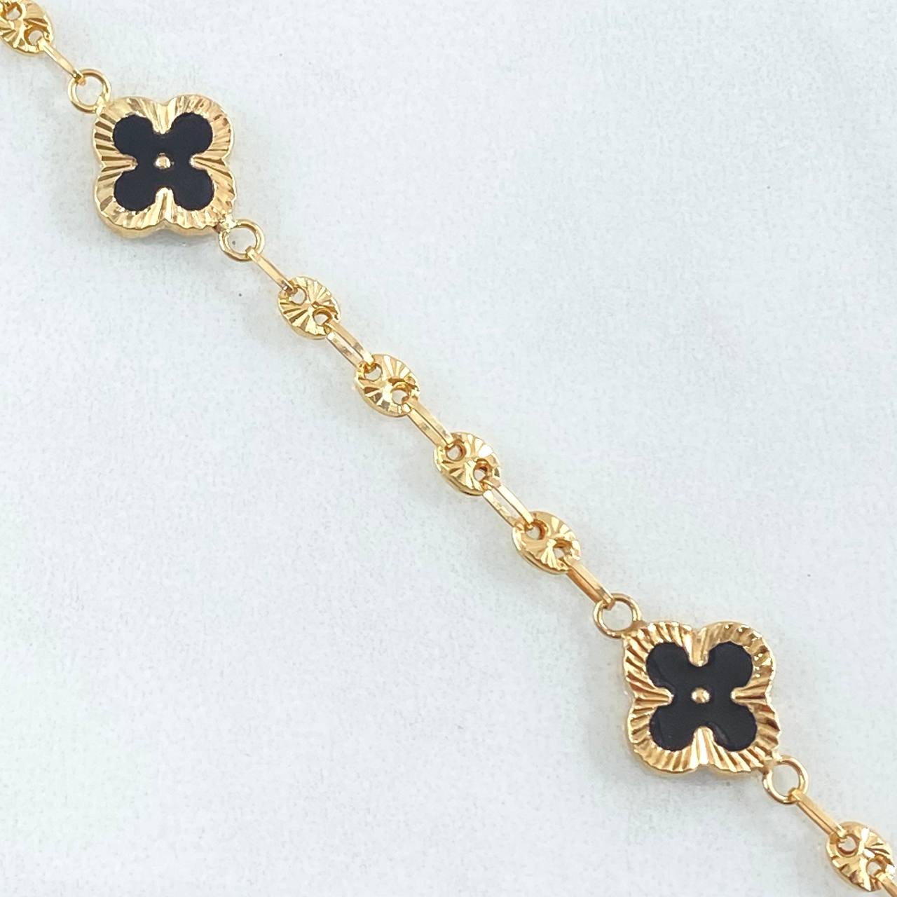 Bracelet GC Black Clover 4gr / 7.3in / 18K Gold Yellow *