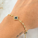 Bracelet GC Black Clover 4gr / 7.3in / 18K Gold Yellow *