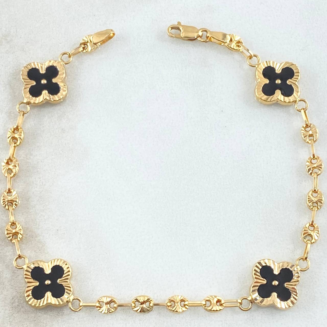 Bracelet GC Black Clover 4gr / 6.9in / 18K Gold Yellow ©