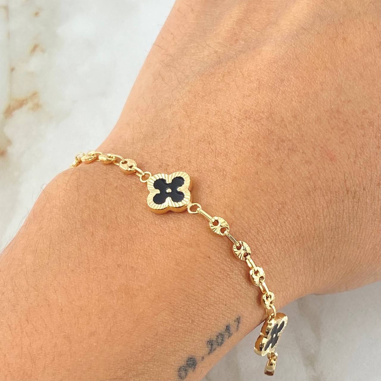 Bracelet GC Black Clover 4gr / 6.9in / 18K Gold Yellow ©