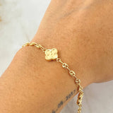Bracelet GC Clover Golden 4.35gr / 7.5in / 18K Yellow Gold *