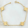 Clover Bracelet 3.35gr / 7.3in / 18K Gold Yellow ©