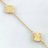 Pulso Trebol Dorado 3.2gr / 18.5cm / Oro Amarillo 18K ©