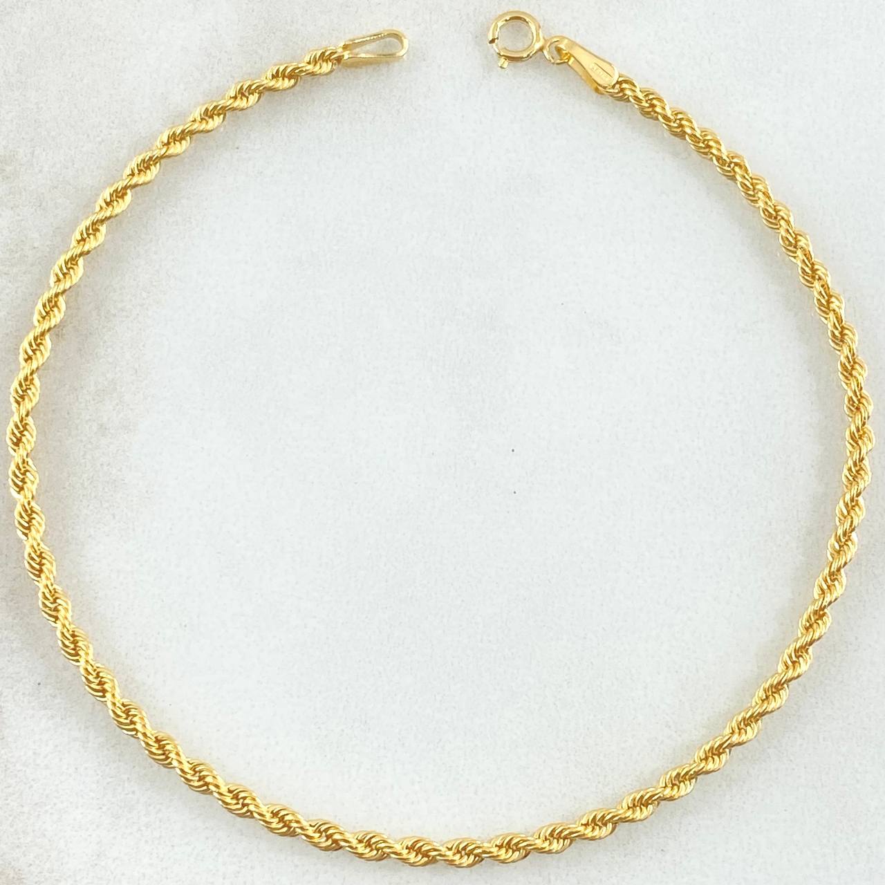 Rope Bracelet 1.2gr / 19cm / 18K Yellow Gold +3