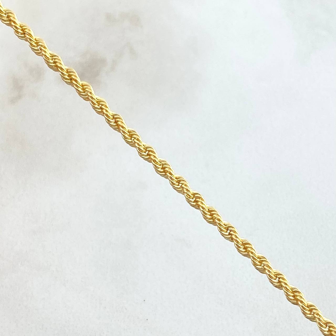 Rope Bracelet 1.25gr / 19cm / 18K Yellow Gold +3