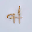 Candongas Cruz 3.25gr / Oro Amarillo 18K &