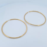 Hoop Earrings Caponeras 5gr / 6cm / 18K Gold &