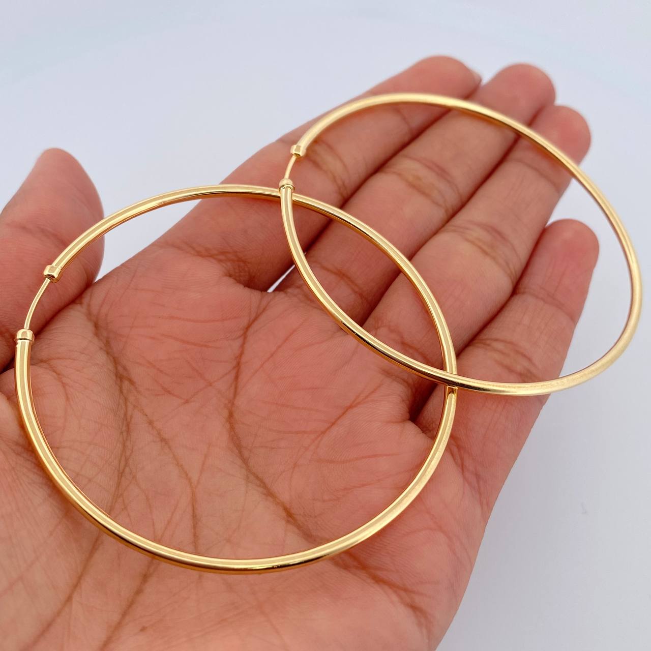 Candongas Caponeras 4.9gr / 6cm / Oro Amarillo 18K &
