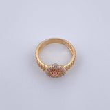 Ring Band Crown 3.3 g / T6 1/2 Two Yellow Rose Gold 18K