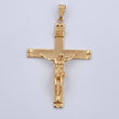 Dije Cruz Cristo 7.1gr / 5.4cm / Liso Oro Amarillo 18K &