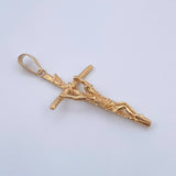 Dije Cruz Cristo 3.55gr / 4.5cm / Oro Amarillo 18K &