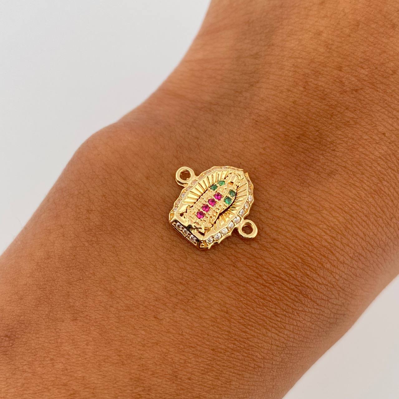 Charm Virgin of Guadalupe 1.2g / 1/2 in Yellow Gold 18K
