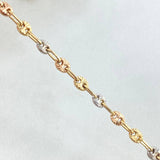 Bracelet GC 3.5gr / 7.5in / Three 18K Golds