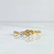 Vectoreal Heart Ring 1.45gr / Size 7 1/4 / White Zircons 18K Yellow Gold *