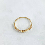 Vectoreal Heart Ring 1.45gr / Size 7 1/4 / White Zircons 18K Yellow Gold *