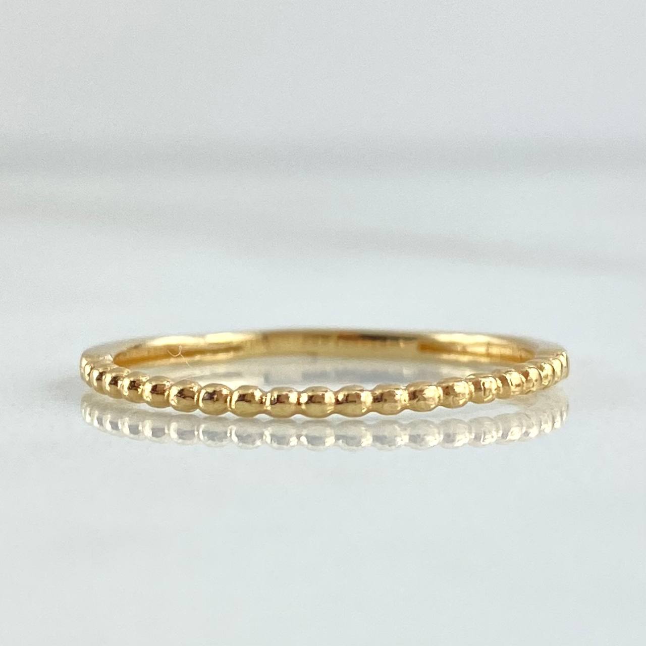 Partial Bubbles Ring 1.25gr / T6 / Yellow 18K Gold *