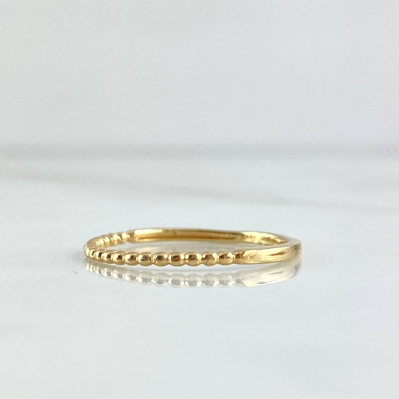 Partial Bubbles Ring 1.25gr / T6 / Yellow 18K Gold *