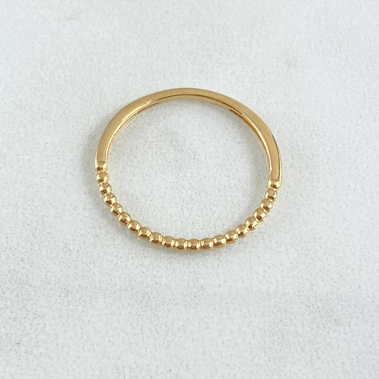 Partial Bubbles Ring 1.25gr / T6 / Yellow 18K Gold *