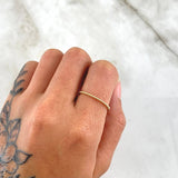 Partial Bubbles Ring 1.25gr / T6 / Yellow 18K Gold *
