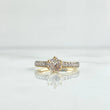Solitaire Ring 2.65gr / Size 6 / White Zircons 18K Yellow Gold *