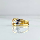 Double Cow Ring 1.1gr / T4 / Three 18K Golds *