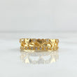 Baseline Heart Ring 3.05gr / Size 6 3/4 / White Zircons 18K Yellow Gold *