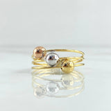 Anillo Cinturon De Orion 1.8gr / T6 1/2 / Tres Oros 18K