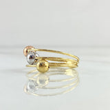Anillo Cinturon De Orion 1.9gr / T8 1/4 / Tres Oros 18K ©