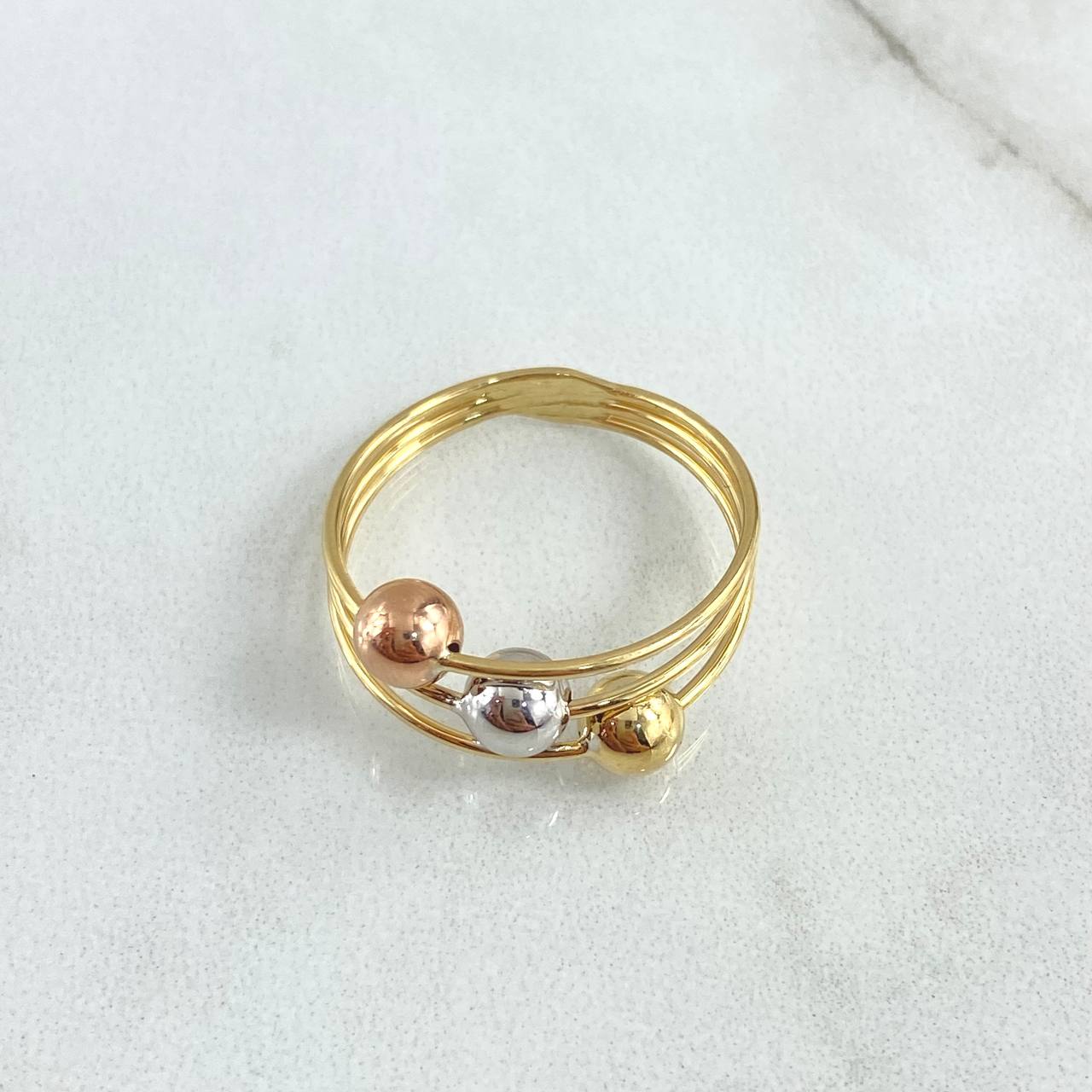 Anillo Cinturon De Orion 1.85gr / T6 / Tres Oros 18K ©