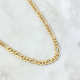 Cadena Figaro 12.1gr / 60cm / 6.2mm Oro Amarillo +0 18K *