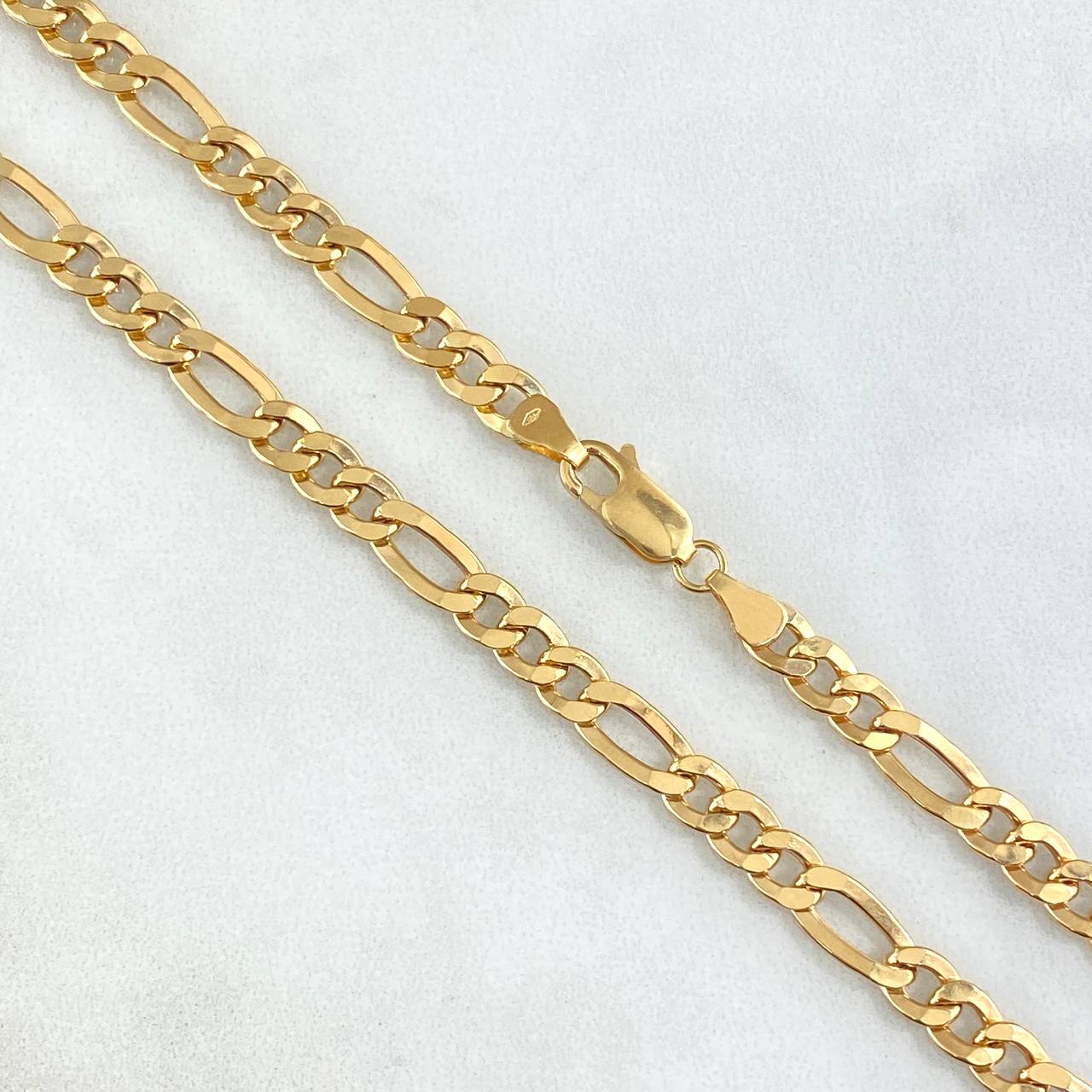 Cadena Figaro 12.1gr / 60cm / 6.2mm Oro Amarillo +0 18K *