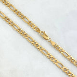 Cadena Figaro 12.1gr / 60cm / 6.2mm Oro Amarillo +0 18K *