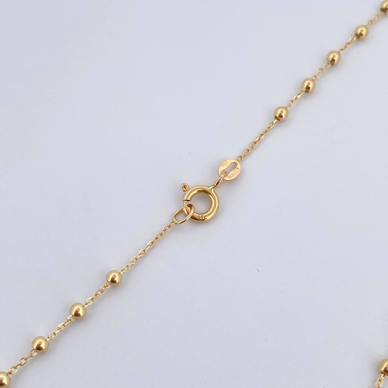 Miraculous Virgin Rosary 3.1gr / 45.4cm / 18K Yellow Gold +4 &