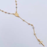 Miraculous Virgin Rosary 3.25gr / 45.2cm / Three Golds +4 18K &